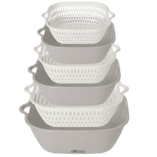 Load image into Gallery viewer, Heartdeco 6 Pieces Kitchen Colander Strainer Bowl Set
