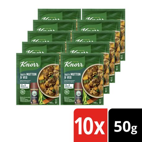 Knorr Tasty Mutton & Vegetable with Robertsons Barbecue Spice Soup 10x50g