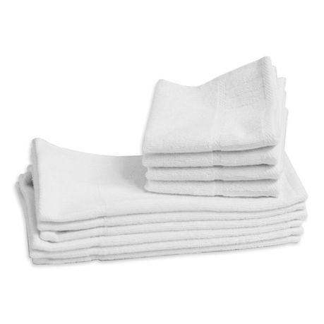 Colibri Galleon Facecloth Pack 10pc – White