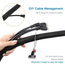 Load image into Gallery viewer, Flexible Self-Closing Cable Wrap 10mm wide (5m length) for all cable types
