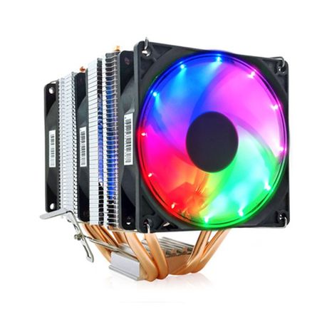 lights will cycle automatically RGB CPU Air Cooler for Intel / AMD