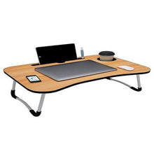 Load image into Gallery viewer, Fold-able Portable Mini Laptop Table-Brown
