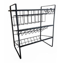 Load image into Gallery viewer, 3-Tier Stanless Steel Kitchen Spice Bottles Jars Storage Organizer Rack
