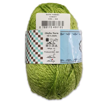 Cindy Olefin Yarn 100g Pack of 5 - Sea Green - CND08