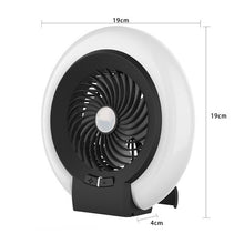 Load image into Gallery viewer, Heartdeco 2-in-1 Rechargeable Camping Lamp Fan
