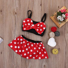 Load image into Gallery viewer, Minnie Mouse Inspired Swimming Costume
