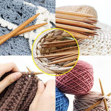 Load image into Gallery viewer, 100cm Circular Carbonized Bamboo Knitting Kits Needle Set
