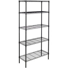 Load image into Gallery viewer, Anchor Heavy Duty 5 Tier Black Steel Wire Storage Shelving 160Kg per shelf
