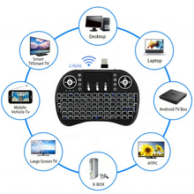 Load image into Gallery viewer, RGB Mini keyboard 7Colors Backlit Wireless Keyboard W/Touchpad
