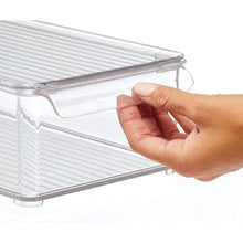 Load image into Gallery viewer, (JD-8102M) Storage Organising Fridge Bin Clear Acrylic – Medium
