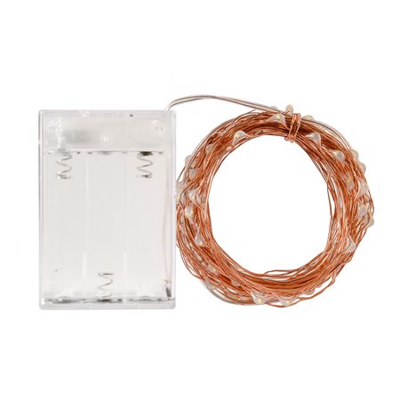 LED Wire Lights - 5m Sparkling - Warm white - Copper wire