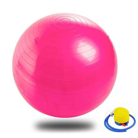 Yoga Ball - Exercise Ball with Pump - Pink Buy Online in Zimbabwe thedailysale.shop