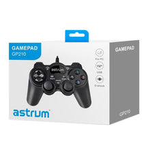 Load image into Gallery viewer, Astrum USB Vibration Gamepad for PC - GP210 2 Pack
