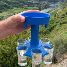 Load image into Gallery viewer, Mihuis Shooter Drink Dispenser &amp; Shot Holder with 6 Shot Acrylic Glasses
