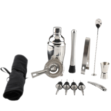 Cre8tive 12 in 1 stainless Steel Cocktail Shaker Toolset Buy Online in Zimbabwe thedailysale.shop