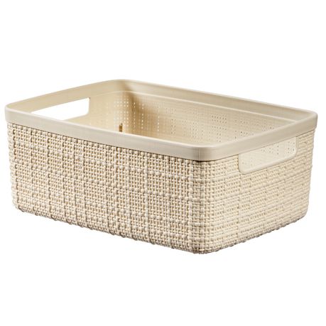 Curver by Keter - Jute Small Basket White