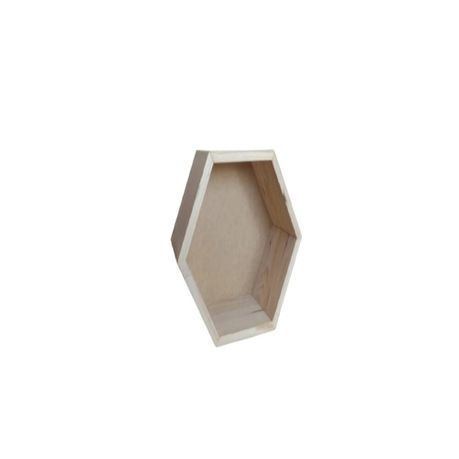 Raw Pine Hex Cube 88mm(h)x38.3mm(w)x18mm(d) Buy Online in Zimbabwe thedailysale.shop