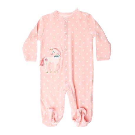 All Heart White Spot With Horse Print Baby Grow Buy Online in Zimbabwe thedailysale.shop