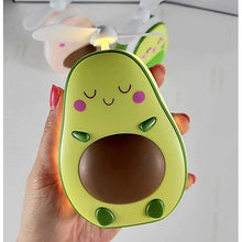 Load image into Gallery viewer, Avocado Mini Handheld Fan and Mirror with LED Night
