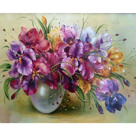 DIY Painting By Numbers Kit - Flowers Buy Online in Zimbabwe thedailysale.shop