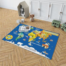 Load image into Gallery viewer, Waltex Kiddies World Map 1 Rug - 120 x 180cm
