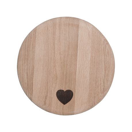 Weathered Oak Wood Placemat With Heart Design Dual Purpose Server Buy Online in Zimbabwe thedailysale.shop