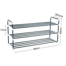 Load image into Gallery viewer, Knight 3 Tier Heavy Duty Metal Shoe Rack Holder Organiser Multi Purpose
