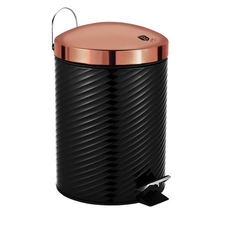 Berlinger Haus 12 Litre Stainless Steel Premium Pedal Bin - Black Rose Collection Buy Online in Zimbabwe thedailysale.shop