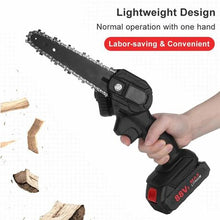 Load image into Gallery viewer, 4 Inch 1200W Wireless Electric Chain Saw
