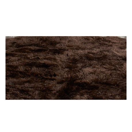 Classic Brown Fluffy Rug