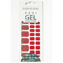 Load image into Gallery viewer, Glossyblossom Pedi Gel strips -Bloody Ruby
