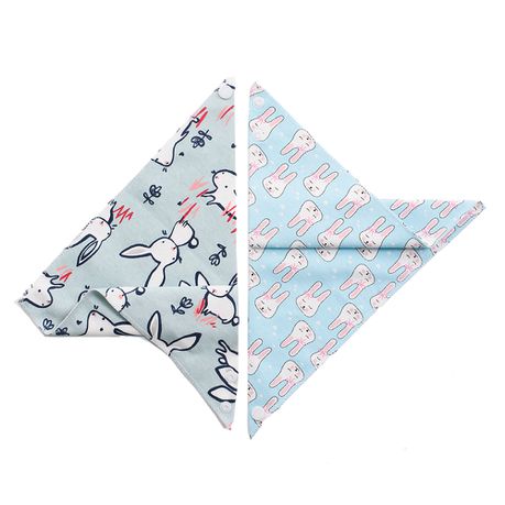 All Heart 2 Pack Baby Bib Clothes With Blue Bunny Prints Buy Online in Zimbabwe thedailysale.shop