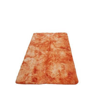 Load image into Gallery viewer, Orange and White Fluffy Shaggy Rug/Carpet (150cmx200cm)
