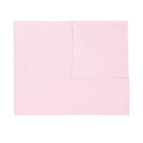 George & Mason Baby - Receiving Blanket 2 Pack - Pink and White - 75 x 90cm