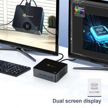 Load image into Gallery viewer, Mini SoHo PC Intel Processor 256GB SSD 8GB Ram Windows 10
