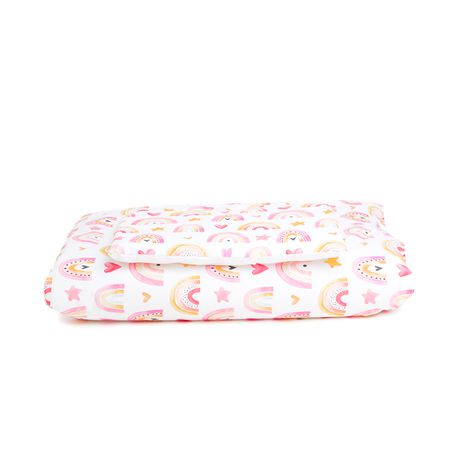 George & Mason Baby - 3 Piece Comforter Set - Pink Rainbows