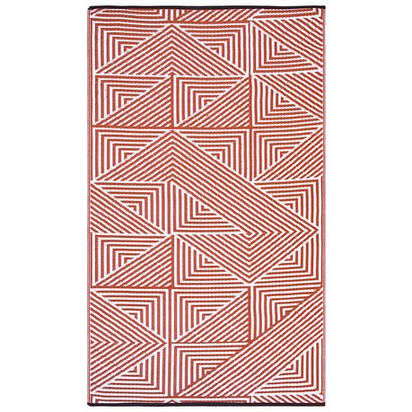 Fab Habitat Outdoor / Indoor Rug Tokyo Burnt Orange