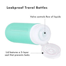 Load image into Gallery viewer, Dewy - Leakproof Silicone Travel Bottles for Toiletries (4 x 89ml, Multi)
