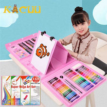 Load image into Gallery viewer, Pink 208 Pieces Art Set Kids Art Supplies Coloring Case Kit
