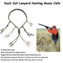 Load image into Gallery viewer, Umbrella Cord Braided Collar Hunting Decoy Rope Lanyard - Green &amp; ACU Camo
