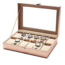 Load image into Gallery viewer, Gretmol Watch Display Box - Rose Gold - 12 Slot
