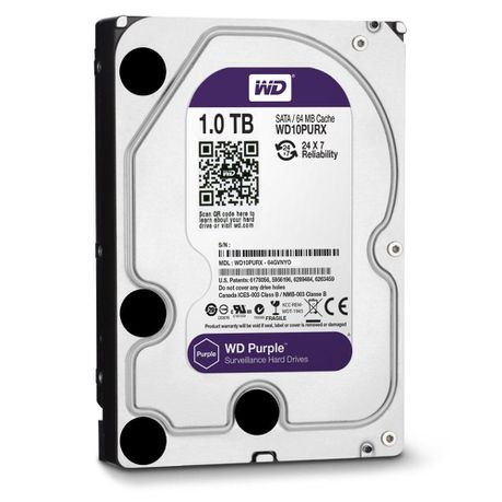 Western Digital 1TB 3.5 Surveillance Internal Hard Drive - Purple Buy Online in Zimbabwe thedailysale.shop