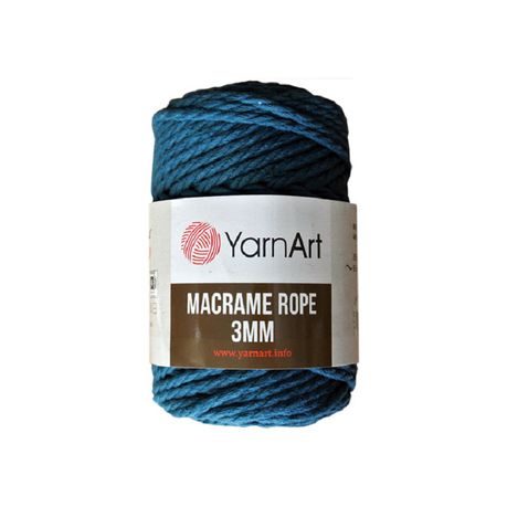 YarnArt Macrame Cord 3MM 250g Pack of 4 - Petrol - 789