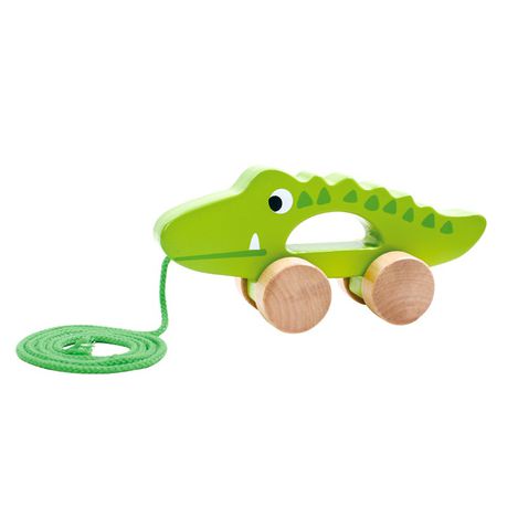 Nuovo Wooden Pull Along - Crocodile