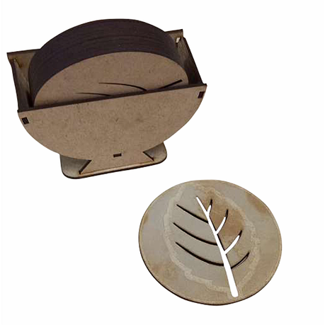 Rustic Laser Engraved Leaf Coasters Buy Online in Zimbabwe thedailysale.shop