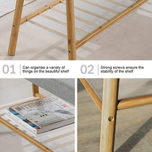 Load image into Gallery viewer, Heartdeco Bamboo Shoe Rack Bench
