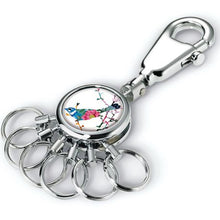 Load image into Gallery viewer, TROIKA Keyring - Carabiner Hook and 6 Easy Release Keyrings - Birdie
