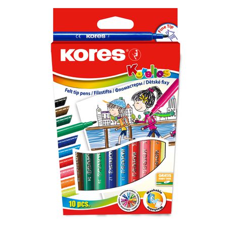 Kores Korellos 10 Felt Tip Pens