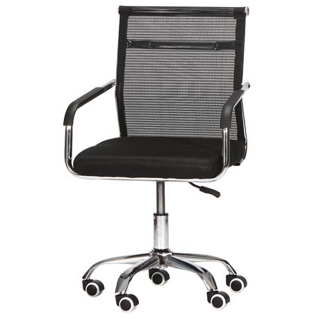 Gretmol Swivel Mesh Office Chair - Black