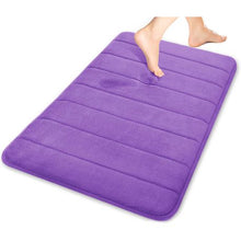 Load image into Gallery viewer, Luxury Memory Foam Bathroom Bath Mat Quick Dry Non Slip Purple Large
